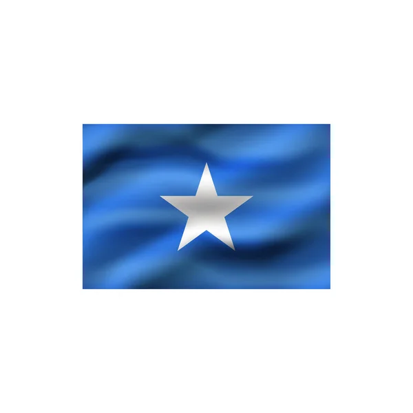 Bandiera Della Somalia Sfondo Bianco Illustrazione — Foto Stock