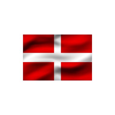 Sovereign askeri Malta sipariş beyaz arka plan üzerinde bayrağı. İllüstrasyon.