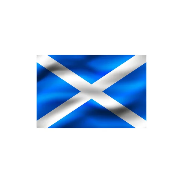 Bandeira Escócia Sobre Fundo Branco Ilustração — Fotografia de Stock
