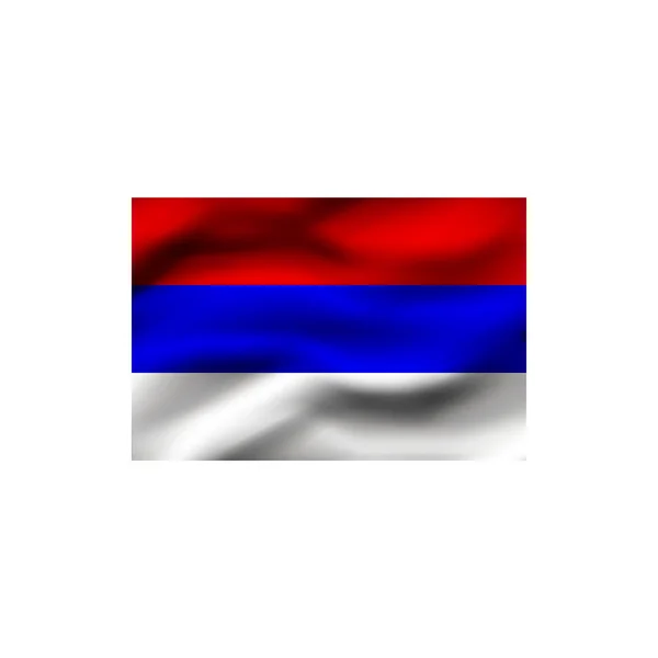 Flag Republika Srpska White Background Illustration — Stock Photo, Image