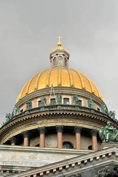 Isaac Katedrali Nde Bulut Gün Saint Petersburg Rusya — Stok fotoğraf