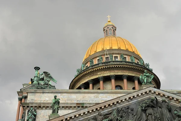 Catedral São Isaac Dia Nuvem São Petersburgo Rússia — Fotografia de Stock