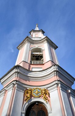 Cathedral St Andrew - Ortodoks Katedrali, St. Petersburg, bir anıt mimari XVIII yüzyılın Vasilevsky adada.