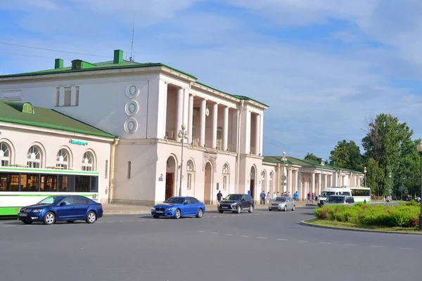 Petersburg Rusia Junio 2018 Estación Tren Tsarskoe Selo Soleado Día — Foto de Stock