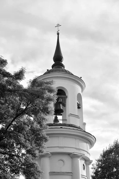 Campanario Catedral Sofía Tsarskoe Selo Suburbio San Petersburgo Rusia Blanco —  Fotos de Stock