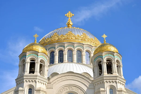 Cattedrale Navale San Nicola Taumaturgo Kronstadt Russia — Foto Stock