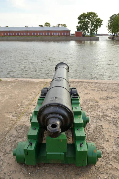 Vecchio Cannone Vicino Kronstadt San Pietroburgo Russia — Foto Stock