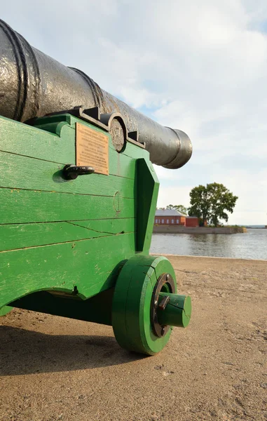 Canhão Velho Kronstadt São Petersburgo Rússia — Fotografia de Stock