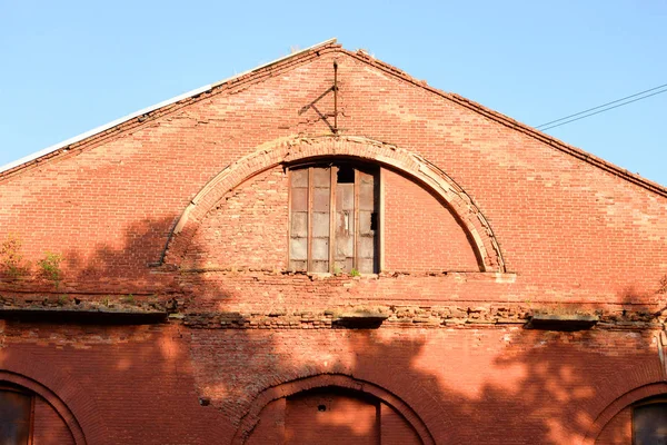 Ancien Bâtiment Brique Amirauté Cronstadt Saint Pétersbourg Russie — Photo