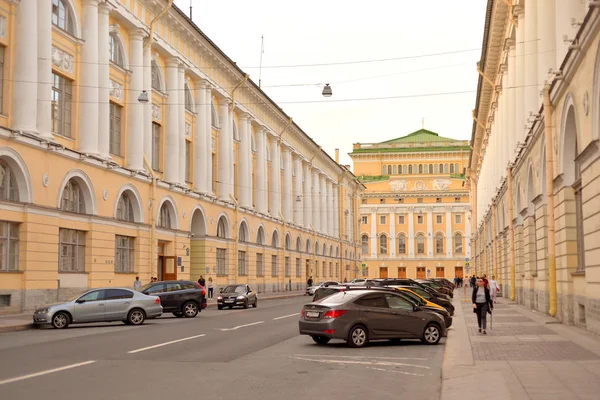 Petersburg Rússia Agosto 2018 Arquiteto Rossi Street Centro São Petersburgo — Fotografia de Stock