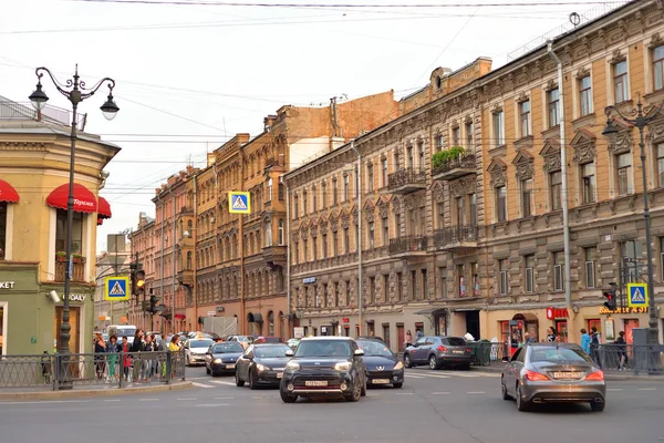 Αγία Πετρούπολη Ρωσία Αυγούστου 2018 Razyezzhaya Street Στο Κέντρο Της — Φωτογραφία Αρχείου