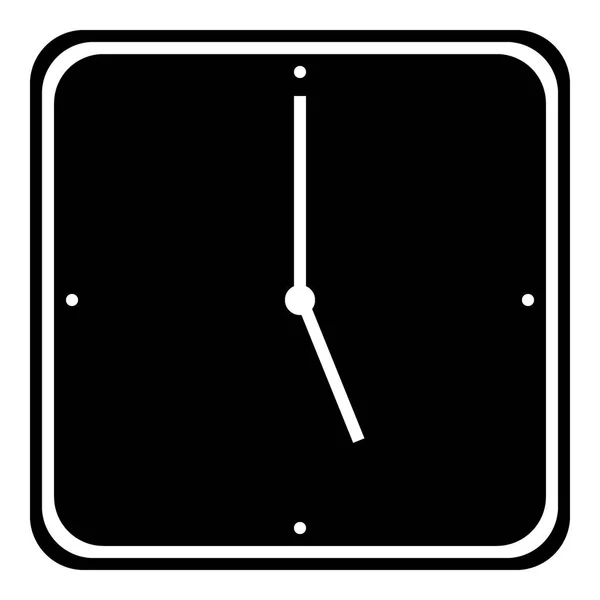 Icono del reloj en blanco . — Archivo Imágenes Vectoriales