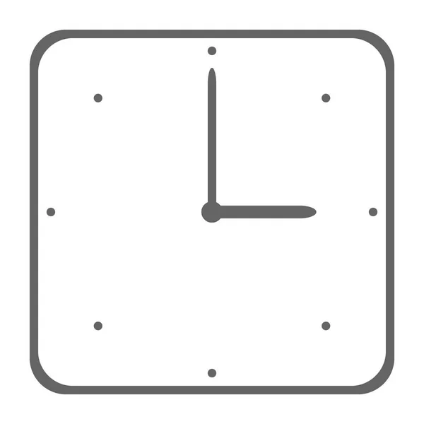 Icono Del Reloj Sobre Fondo Blanco Ilustración Vectorial — Archivo Imágenes Vectoriales