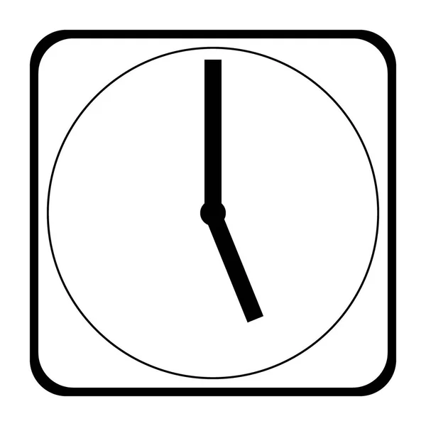 Значок Часов Белом Фоне Векторная Иллюстрация — стоковый вектор