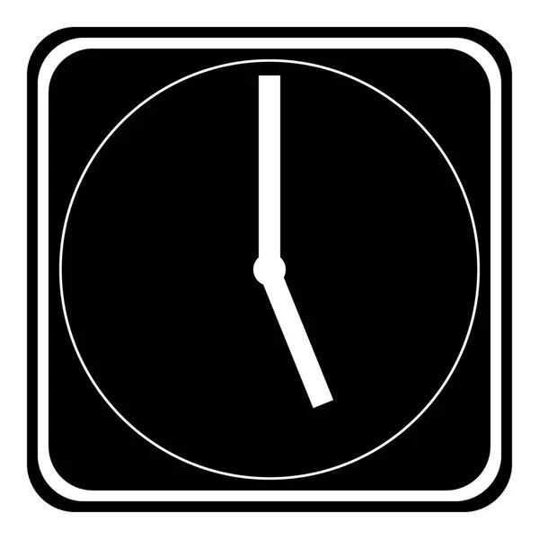 Clock icon on white. — Stock Vector