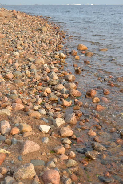 Eau Rochers Granit Sur Côte Mer — Photo