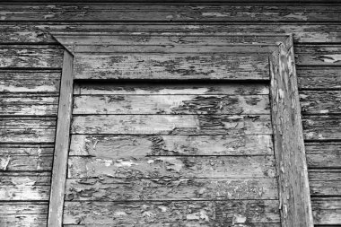 Duvar eski soyulması boya, ile arka plan olarak kullanılabilir. Siyah ve beyaz.