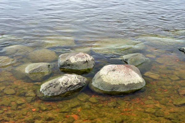 Agua Las Rocas Granito Costa Del Río — Foto de Stock