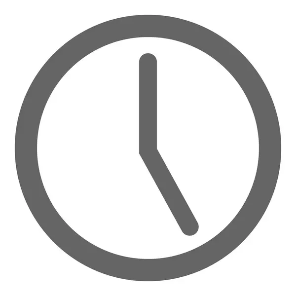 Das Icon Uhr Auf Weißem Hintergrund Vektorillustration — Stockvektor