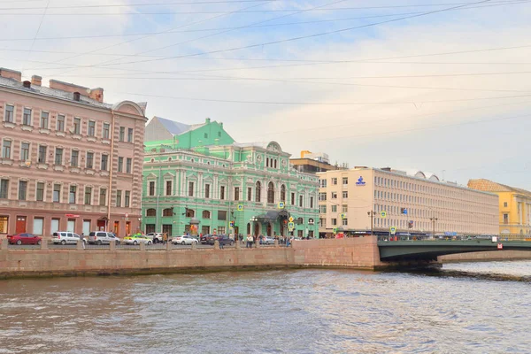 Petersburg Rússia Setembro 2018 Embankment Fontanka River Petersburg Channel Neva — Fotografia de Stock
