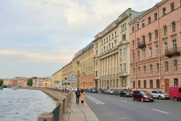 Petersburg Russia September 2018 Inddæmning Fontanka Floden Petersborg Kanalen Neva - Stock-foto