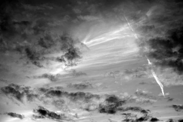 Las Nubes Cielo Pueden Utilizar Como Fondo Blanco Negro — Foto de Stock