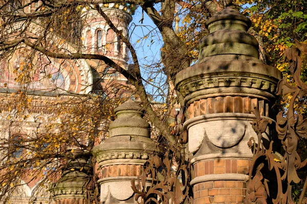 Fragmento Cerca Del Jardín Mikhailovsky San Petersburgo Rusia — Foto de Stock