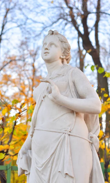 Статуя Дельфийской Сивиллы Осенним Вечером Санкт Петербурге Россия Сивилла Древней — стоковое фото
