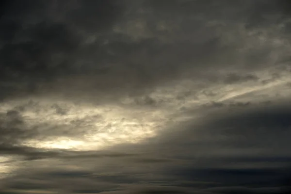Cielo Nuboso Oscuro Noche Puede Ser Utilizado Como Fondo — Foto de Stock