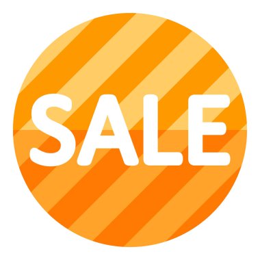 Turuncu satışı işareti.