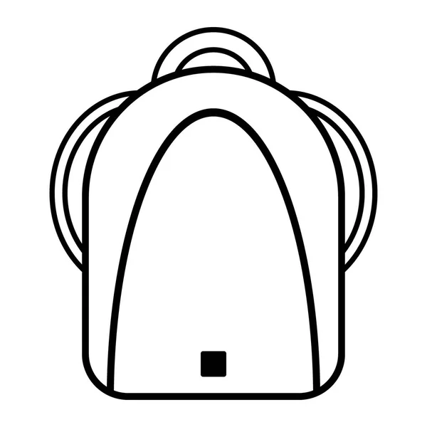 白い背景の上のバックパック アイコン ベクトル図 — ストックベクタ
