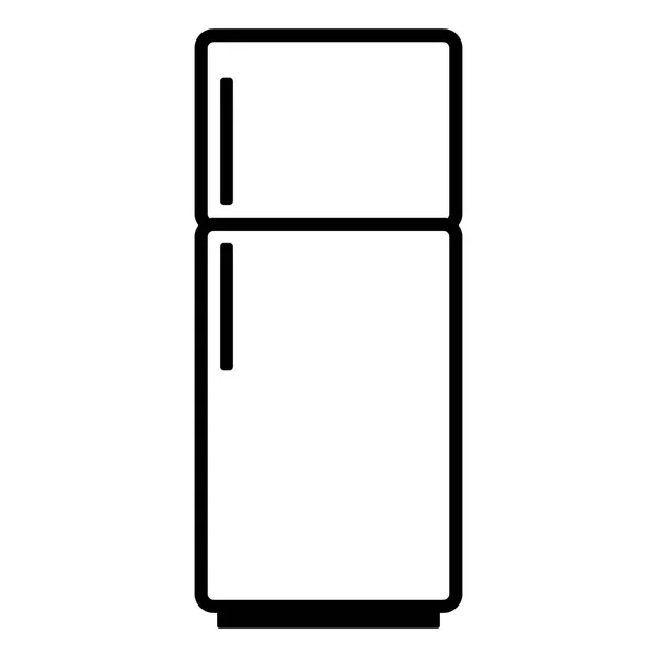 Icono Del Refrigerador Sobre Fondo Blanco Equipo Cocina Ilustración Vectorial — Archivo Imágenes Vectoriales