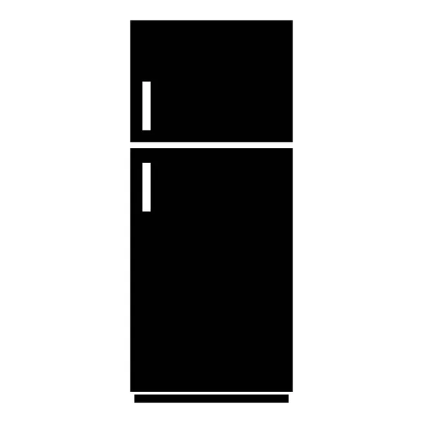 Refrigerator Icon White Background Kitchen Equipment Vector Illustration — Stock Vector