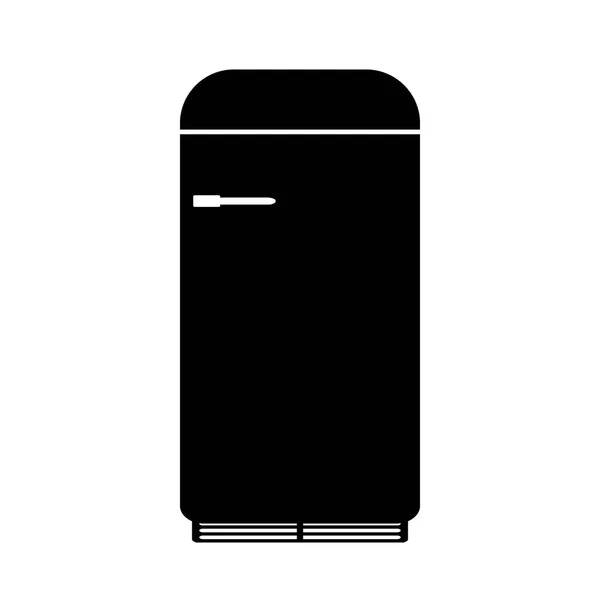 Icono Del Refrigerador Sobre Fondo Blanco Equipo Cocina Ilustración Vectorial — Vector de stock