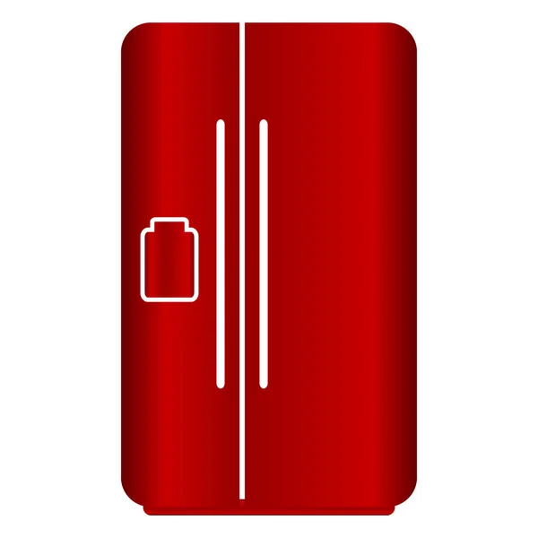 Refrigerator icon on white. — Stock Vector