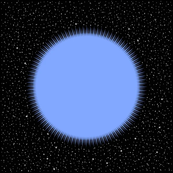 Синяя Звезда Космическом Фоне Векторная Иллюстрация — стоковый вектор