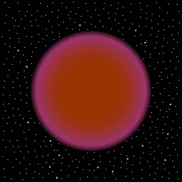 Bruine Ster Kosmische Achtergrond Vectorillustratie — Stockvector