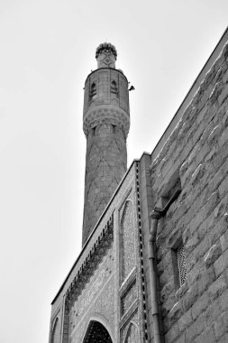 Saint Petersburg Camii bulut gün, Rusya Petrograd tarafında. Siyah ve beyaz.