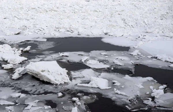 Buz Nehri Üzerinde Arka Plan Olarak Kullanılabilir — Stok fotoğraf