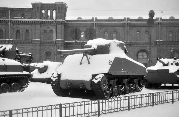 Sherman Byl Hlavním Americký Střední Tank Období Druhé Světové Války — Stock fotografie