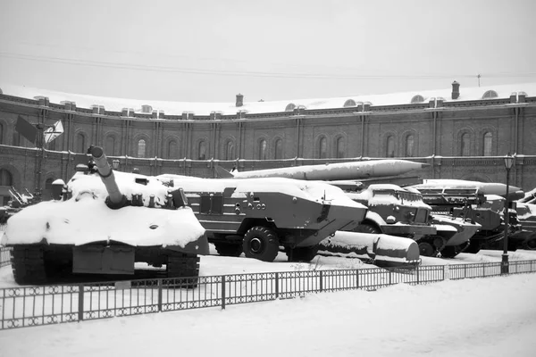 Saint Petersburg Rússia Janeiro 2019 Antigo Equipamento Militar Museu Artilharia — Fotografia de Stock