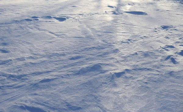 Neve Nella Soleggiata Giornata Invernale Può Essere Utilizzata Come Sfondo — Foto Stock