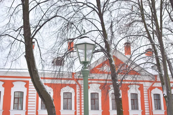 Farola Estilo Antiguo San Petersburgo Rusia — Foto de Stock