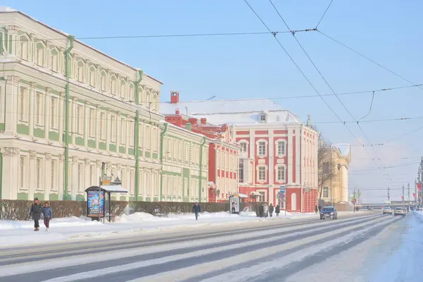 Petersburg Rusya Federasyonu Ocak 2019 Üniversite Setin Içinde Tarihi Merkezi — Stok fotoğraf