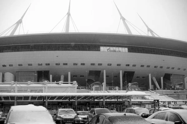 Petersburg Russland Februar 2019 Neues Stadion Gazprom Arena Auf Der — Stockfoto