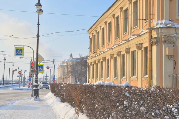 Petersburg Russie Janvier 2019 Vue Remblai Universitaire Dans Centre Historique — Photo