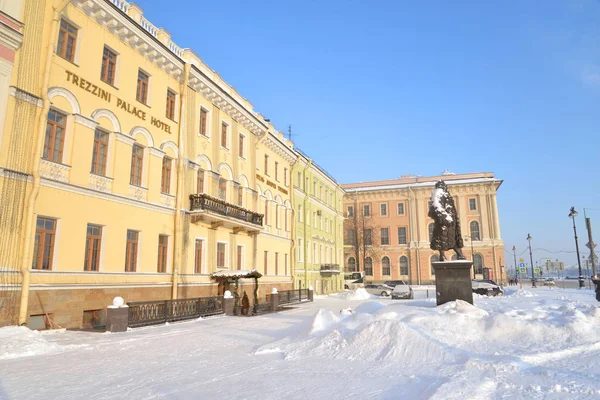 Petersburg Rusland Januari 2019 Weergave Van Universiteit Embankment Historische Centrum — Stockfoto