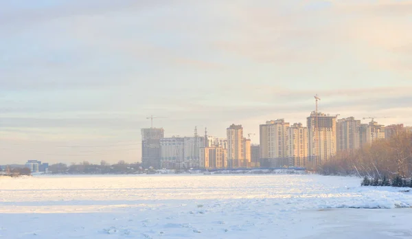 View of Neva River at winter. — Stock Photo, Image