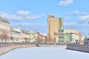 Setin Moika Nehri'nin üzerinde kültür iletişim işçiler Sarayı.