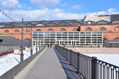 New Holland Adası St. Petersburg tarihi binalar.